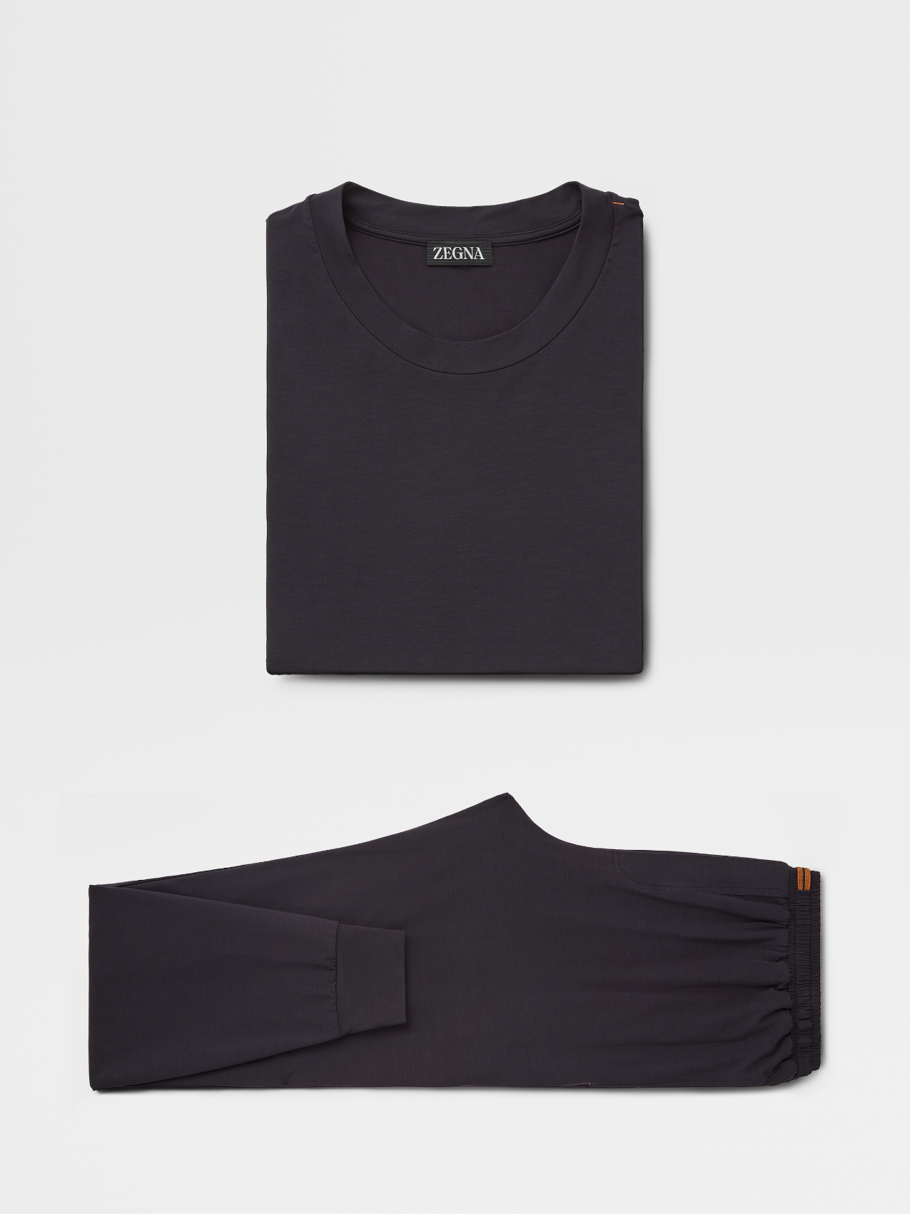 Packable Navy Blue Lyocell Pajamas